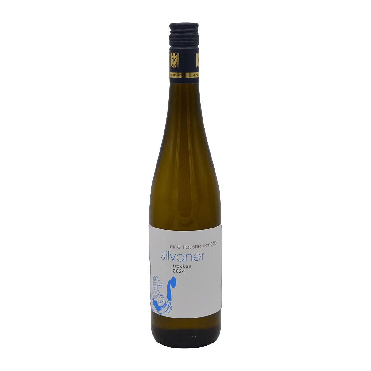 Schäffer eine Flasche Silvaner 2024 - purer Trinkspaß